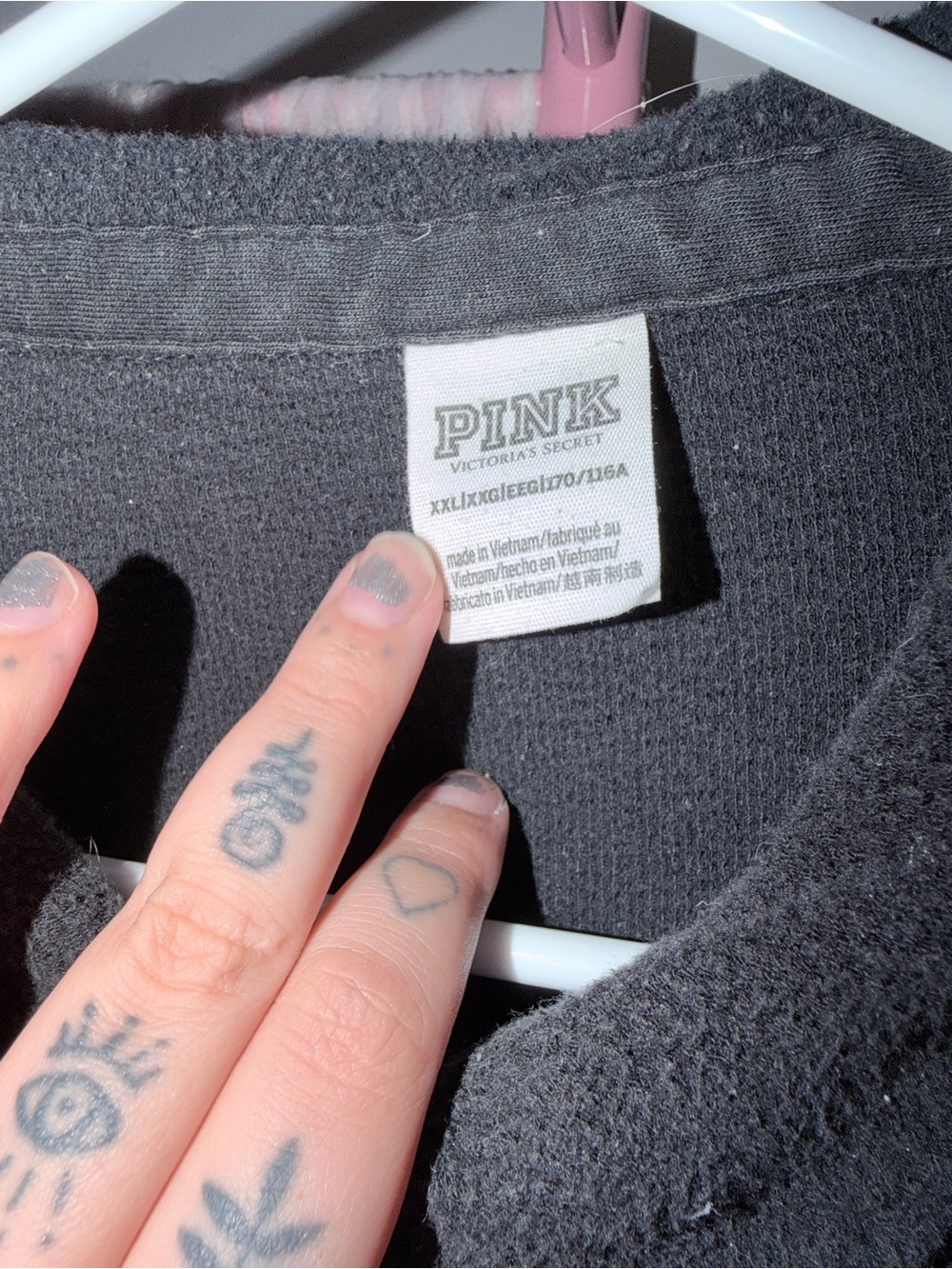 Fleece Shacket with Embroidered Cuff Detail - Picture 2 of 3